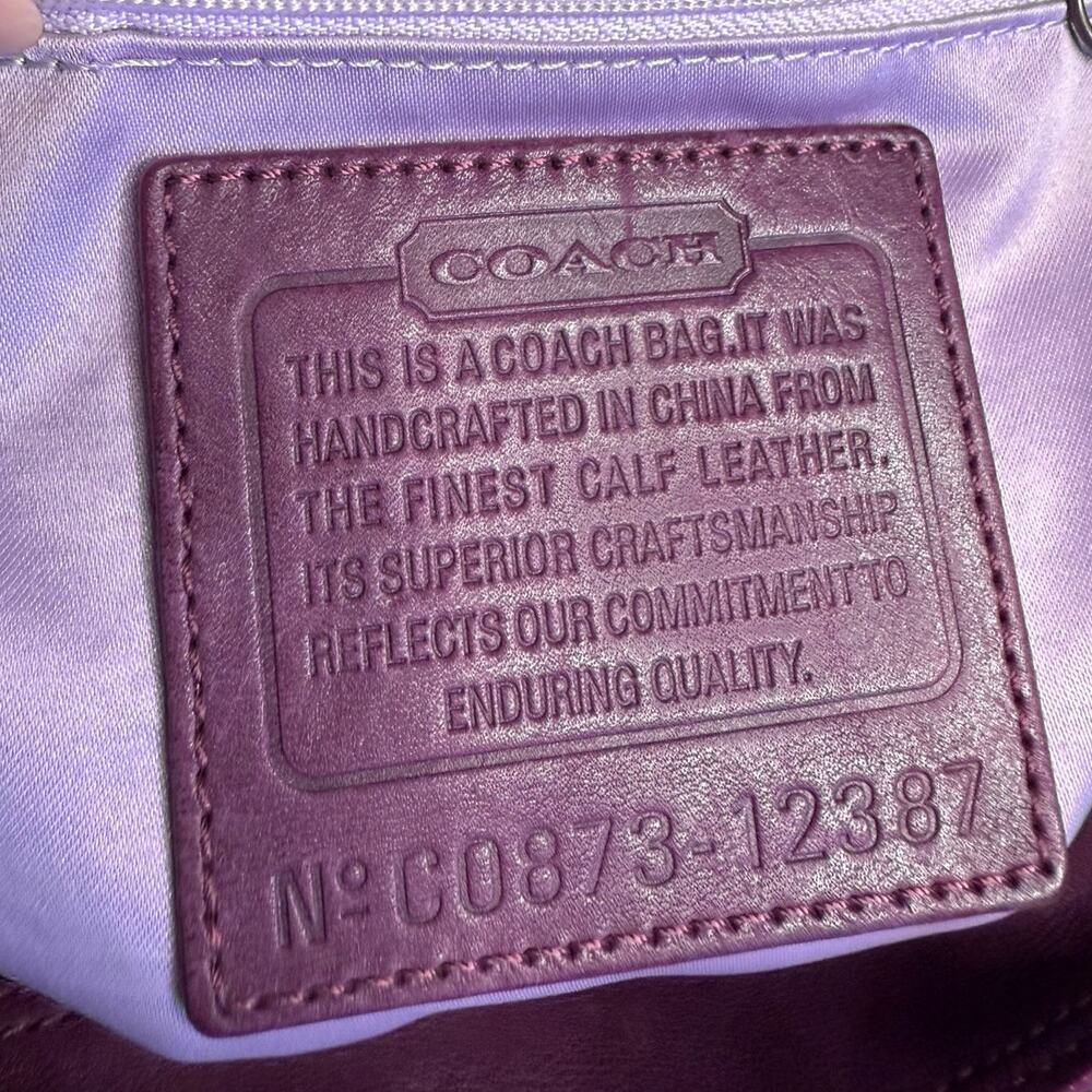 y2k COACH Patent Leather Hobo Shoulder bag Crossbody - Picture 8 of 15